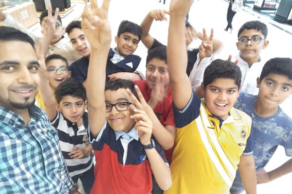 المتسابقون في مسابقة الحساب الذهني الدولية بدبي