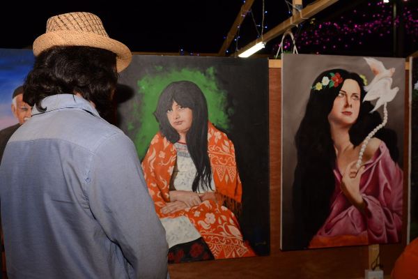 لوحات التشكيلي حسن الجاسم في مهرجان الوفاء التشكيلي حسن الجاسم - مهرجان الوفاء