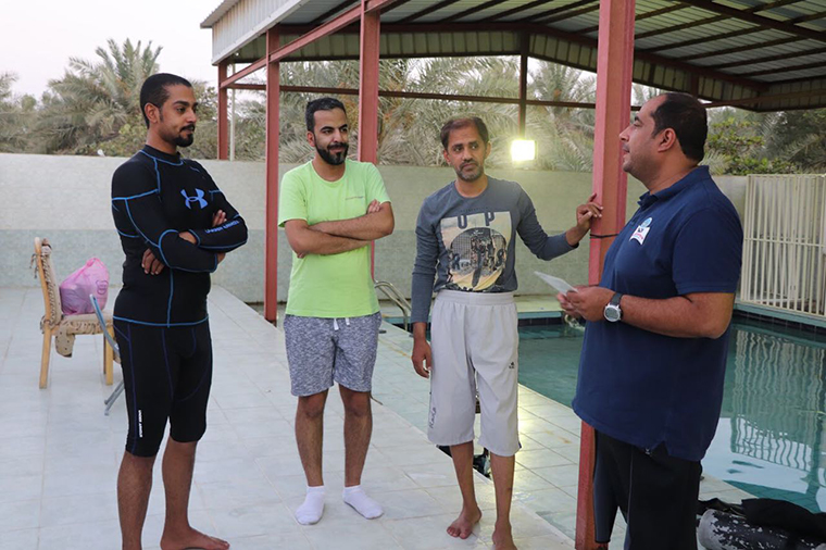 مدرب الغوص علي عبدالوهاب آل سلمان